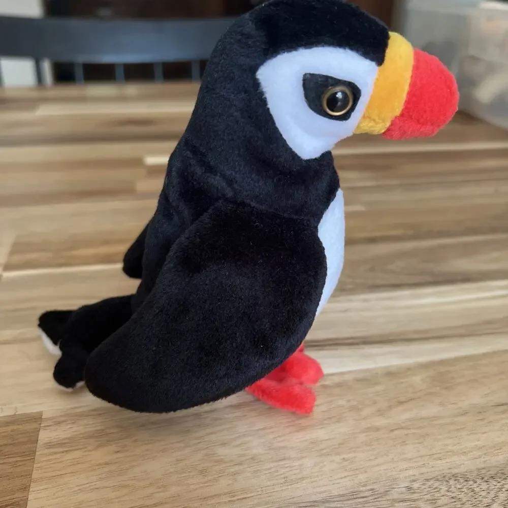 Puffer Penguin 1997 Beanie Baby 3rd Generation Tush‎ Tag Plush Toy - NEW .